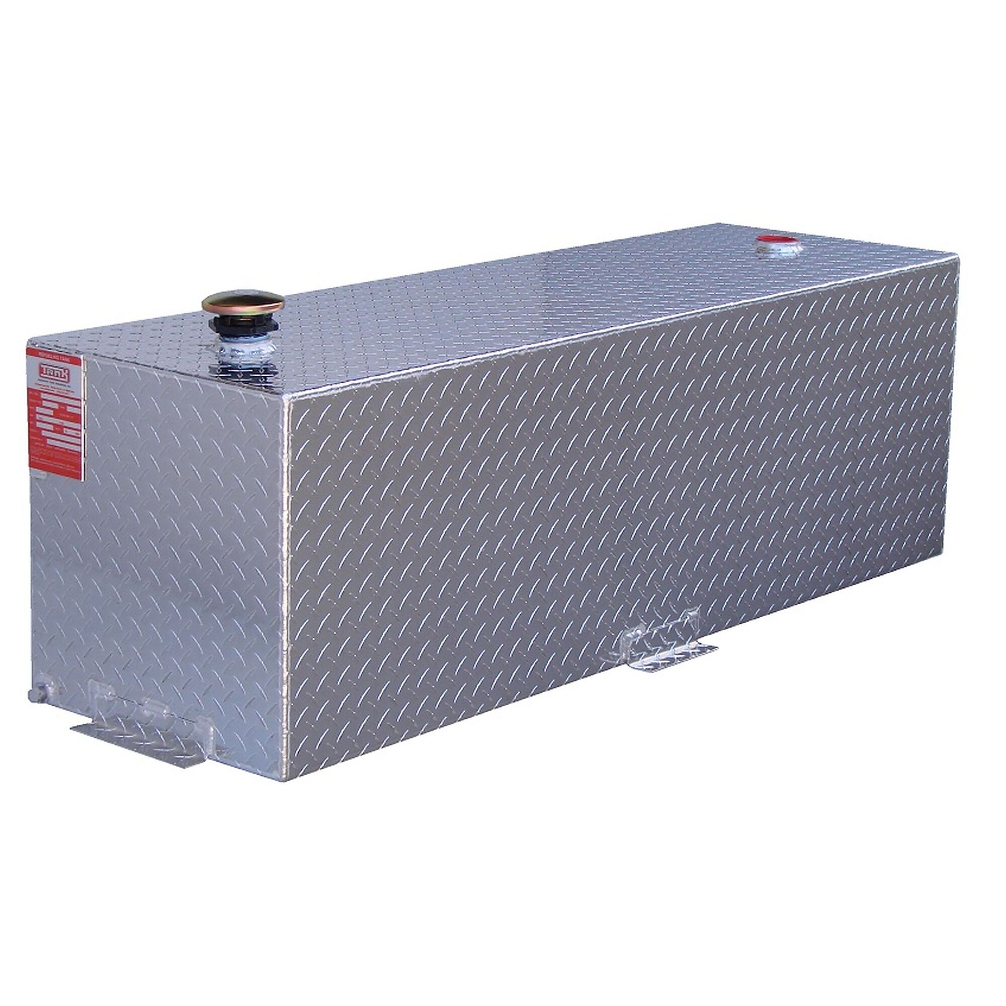 ATI Rectangle Refueling Tank - 77 Gal. Capacity, Diamond Plate Aluminum, Model# TTR77